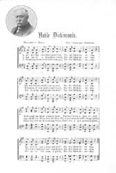 Musical score for King's 'Noble Dickinsonia' (click for larger view)