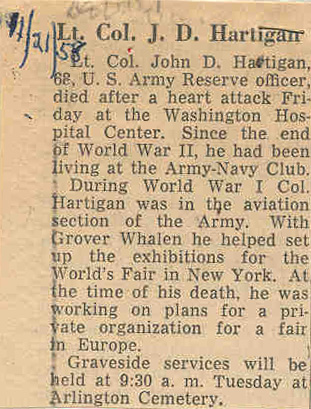 John Hartigan's Obituary