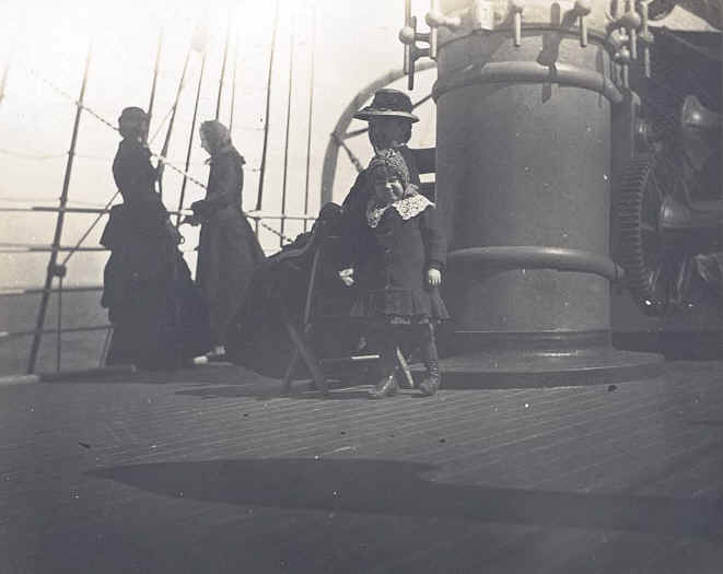 Mary Murray Himes (front) with Mary Elizabeth Murray in chair in background